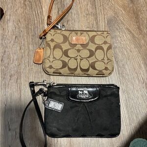 Coach Signature Wristlet Duo - Black and Brown